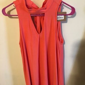 NWT Coral Keyhole dress